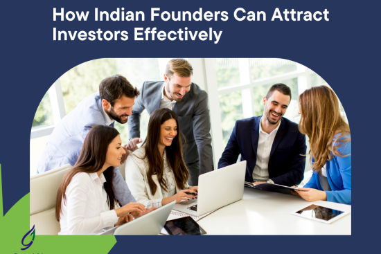 Indian founder presenting business model to startup investors during funding pitch