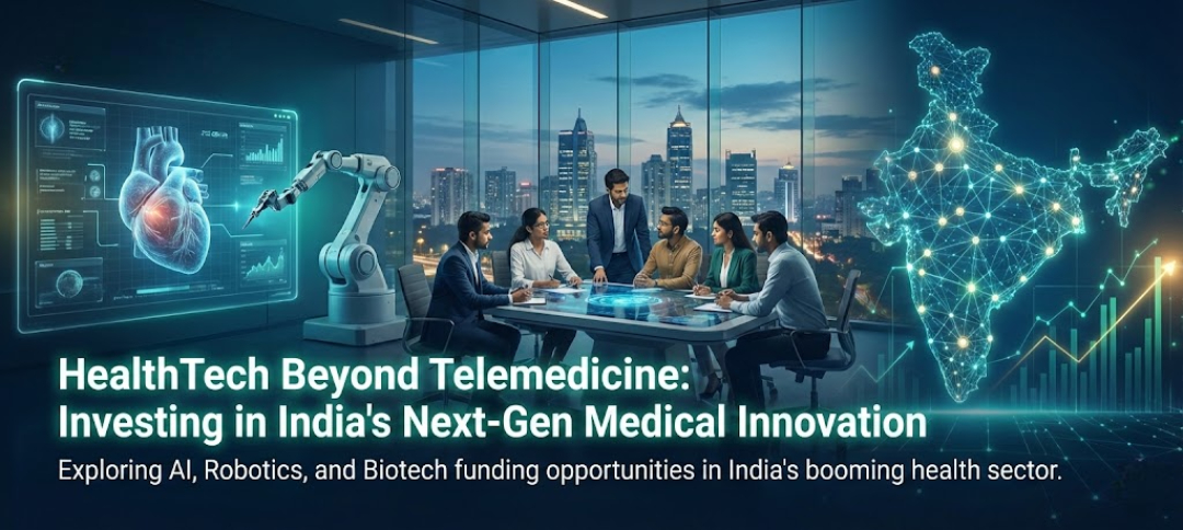 Doctor in India using an AI-powered medical device for patient diagnosis