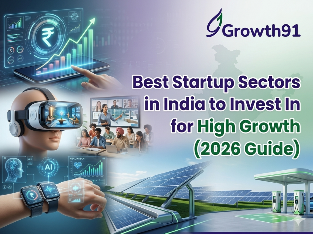 Best Startup Sectors in India to Invest In for High Growth (2026 Guide)